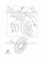 ETRIER DE FREIN AVANT pour Yamaha CYGNUS 2010