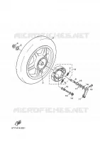 ROUE ARRIERE pour Yamaha CYGNUS 2010