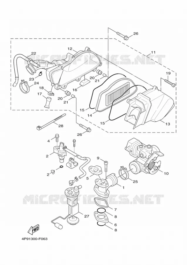 ADMISSION Yamaha SCOOTER 125 2010 FLAME X  XC125 FLAME X