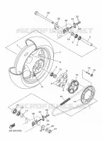 ROUE ARRIERE pour Yamaha XJ6 DIVERSION 2010