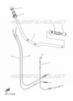 GUIDON ET CABLES pour Yamaha XJ6 DIVERSION 2010