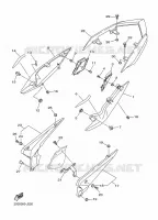 COUVERCLE LATERAL pour Yamaha XJ6 DIVERSION ABS 2010
