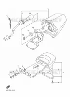 FEU ARRIERE pour Yamaha XJ6 DIVERSION ABS 2010