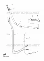 GUIDON ET CABLES pour Yamaha XJ6 DIVERSION ABS 2010