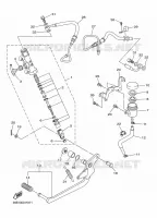 MAITRE CYLINDRE DE FREIN ARRIERE pour Yamaha XJ6 DIVERSION ABS 2010