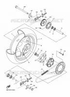 ROUE ARRIERE pour Yamaha XJ6 DIVERSION ABS 2010