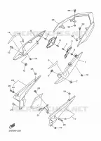 COUVERCLE LATERAL pour Yamaha XJ6 DIVERSION 2010