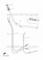 GUIDON ET CABLES pour Yamaha XJ6 DIVERSION 2010