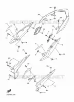 COUVERCLE LATERAL pour Yamaha XJ6 DIVERSION ABS 2010