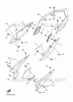 COUVERCLE LATERAL pour Yamaha XJ6 DIVERSION ABS 2010