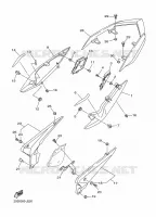 COUVERCLE LATERAL pour Yamaha XJ6 DIVERSION ABS 2010