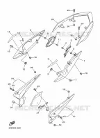 COUVERCLE LATERAL pour Yamaha XJ6 DIVERSION ABS 2010