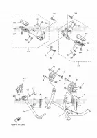 SUPPORT / REPOSE PIEDS pour Yamaha TMAX 2010