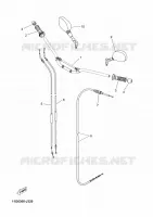 GUIDON ET CABLES pour Yamaha XTZ TENERE 2010