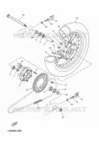 ROUE ARRIERE pour Yamaha XTZ TENERE 2010