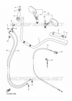 GUIDON ET CABLES pour Yamaha MIDNIGHT STAR 2010
