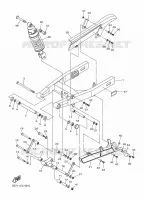 BRAS OSCILLANT / AMORTISSEUR pour Yamaha XVS MIDNIGHT STAR 2010