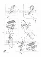 SUPPORT / REPOSE PIEDS pour Yamaha XVS MIDNIGHT STAR 2010