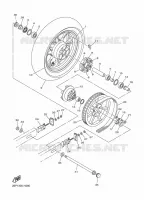 ROUE ARRIERE pour Yamaha XVS MIDNIGHT STAR 2010