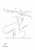 GUIDON ET CABLES pour Yamaha XPOWER 2010