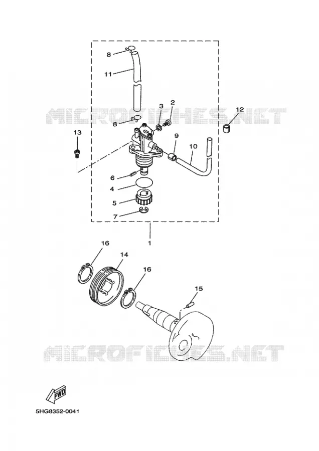 POMPE A HUILE Yamaha SCOOTER 50 2010 SLIDER STUNT  EW50N SLIDER