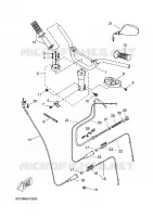 GUIDON ET CABLES pour Yamaha STUNT NAKED 2010