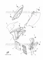 COUVERCLE LATERAL pour Yamaha YZ 2010