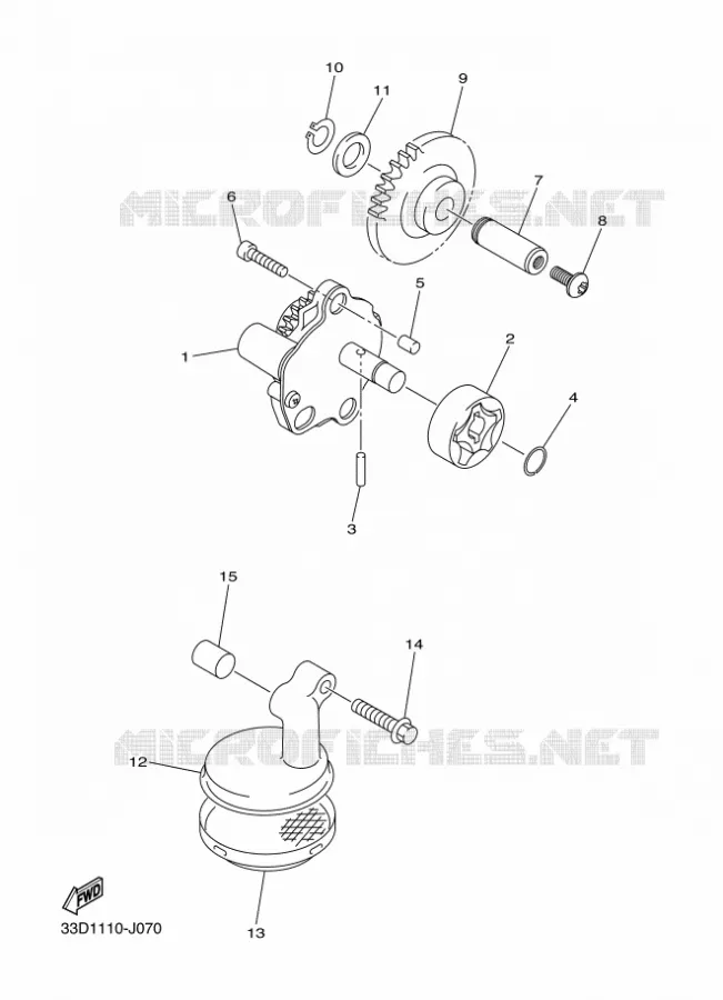 POMPE A HUILE Yamaha MOTO 450 2010 YZF  YZ450F