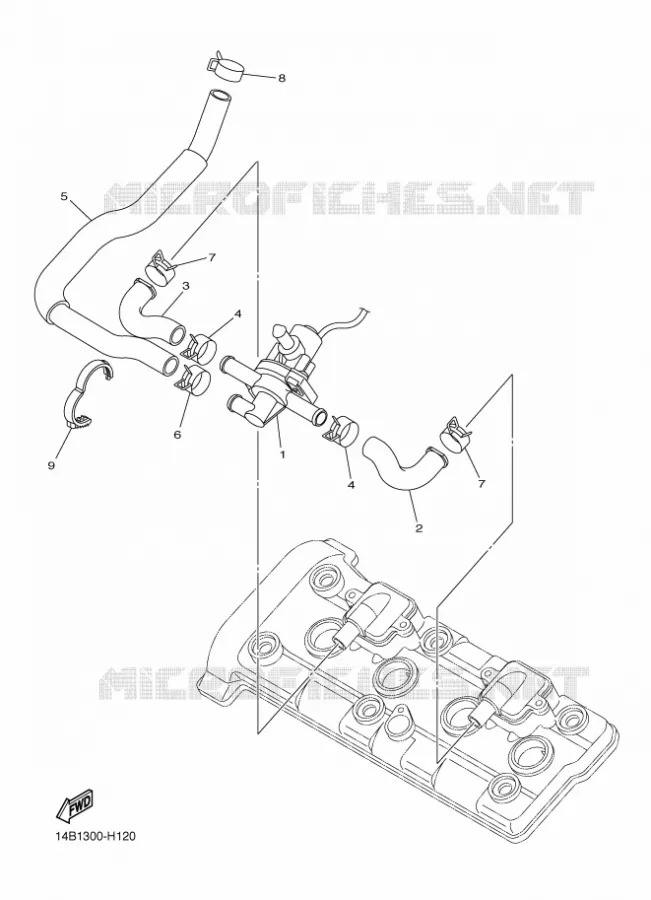 SYSTÈME D'ADMISSION D'AIR AIS Yamaha MOTO 1000 2010 R1  YZF-R1 R1