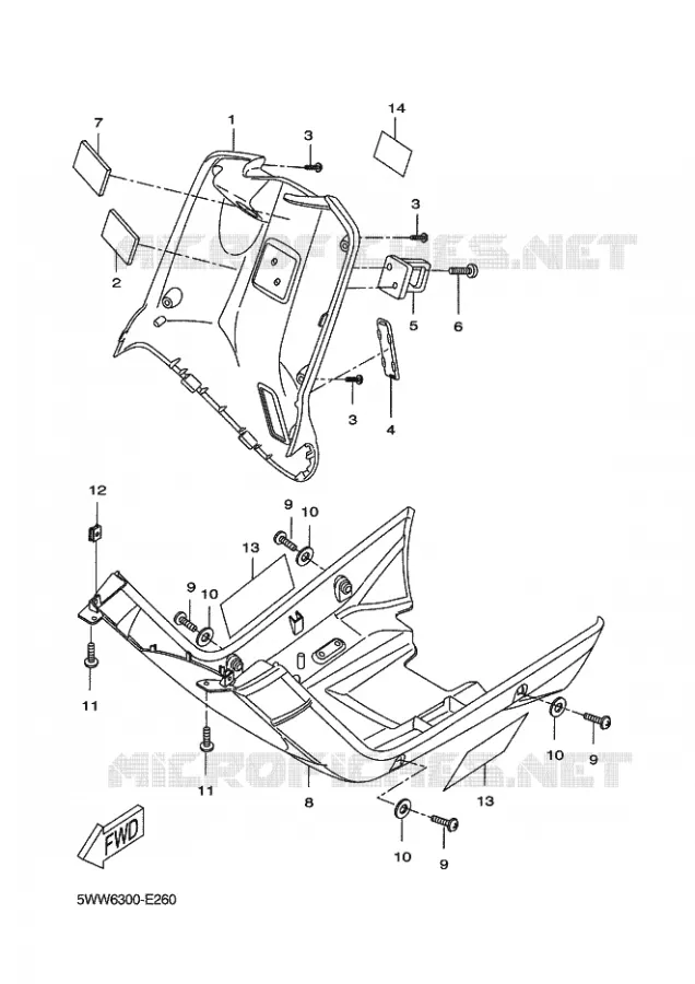 PROTEGE JAMBES Yamaha SCOOTER 50 2011 BOOSTER  CW50