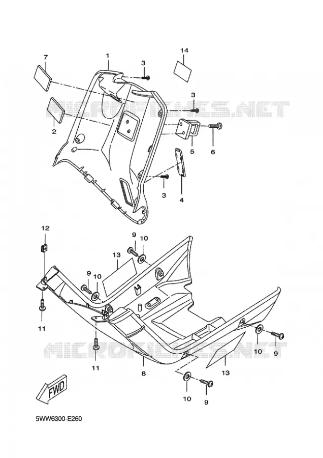 PROTEGE JAMBES Yamaha SCOOTER 50 2011 BWS  CW50 BW'S