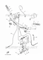 GUIDON ET CABLES 2 pour Yamaha DT 2011