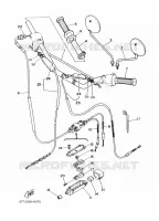 GUIDON ET CABLES pour Yamaha DT 2011