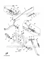 SUPPORT / REPOSE PIEDS pour Yamaha DT 2011