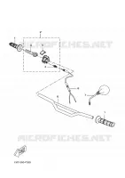 GUIDON ET CABLES pour Yamaha DTR 2011