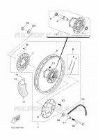 ROUE ARRIERE 2 pour Yamaha DTR 2011