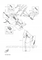 SUPPORT / REPOSE PIEDS pour Yamaha DTR 2011