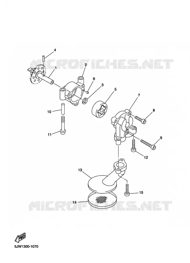 POMPE A HUILE Yamaha MOTO 1300 2011 FJR ABS  FJR1300A