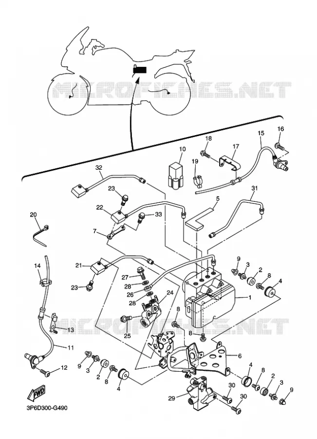 PARTIE ELECTRIQUE 3 Yamaha MOTO 1300 2011 FJR AS ABS  FJR1300AS