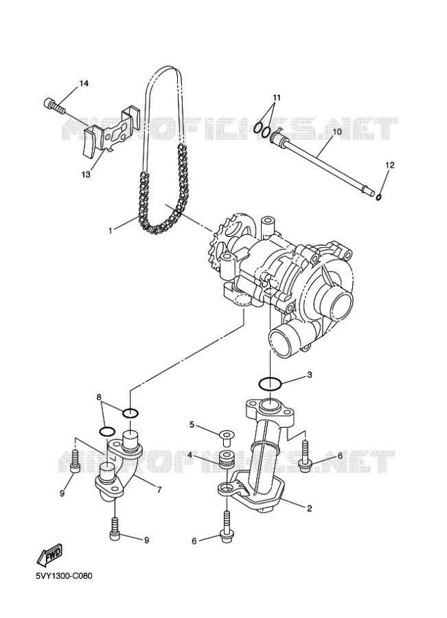 POMPE A HUILE Yamaha MOTO 1000 2011 FAZER  FZ1-S
