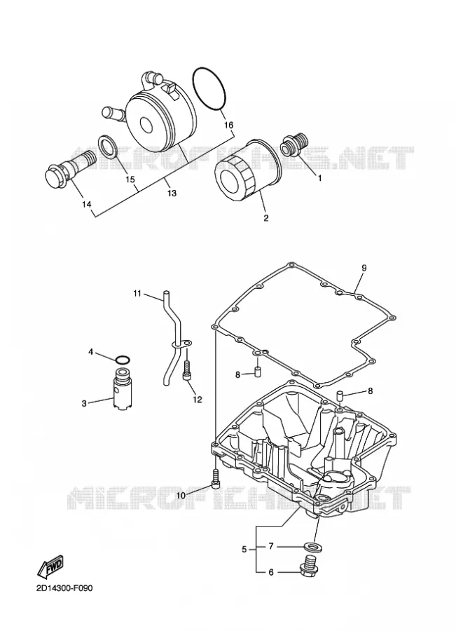FILTRE A HUILE Yamaha MOTO 1000 2011 FAZER ABS  FZ1-SA