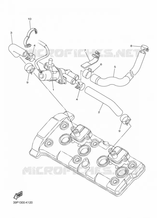 SYSTÈME D'ADMISSION D'AIR AIS Yamaha MOTO 800 2011 FZ8 ABS  FZ8-NA