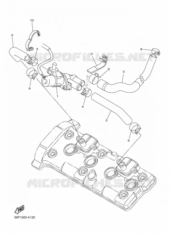 SYSTÈME D'ADMISSION D'AIR AIS Yamaha MOTO 800 2011 FZ8 ABS  FZ8-NA
