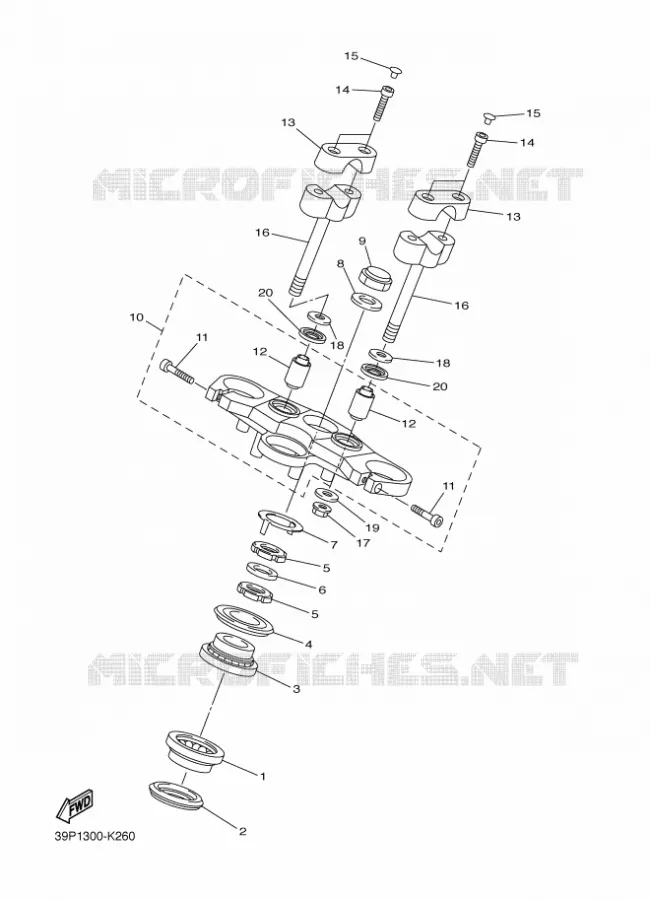 DIRECTION Yamaha MOTO 800 2011 FZ8 ABS  FZ8-NA