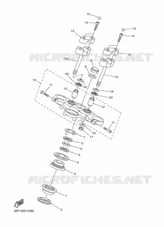DIRECTION Yamaha MOTO 800 2011 FZ8 ABS  FZ8-NA