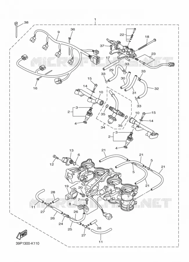 ADMISSION 2 Yamaha MOTO 800 2011 FZ8 ABS  FZ8-NA