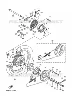 ROUE ARRIERE pour Yamaha CRYPTON 2011