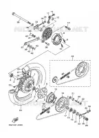 ROUE ARRIERE pour Yamaha CRYPTON 2011