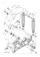 BRAS OSCILLANT / AMORTISSEUR pour Yamaha XCITY 2011
