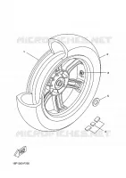 ROUE ARRIERE pour Yamaha XCITY 2011